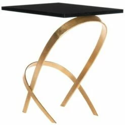 Dovie Side Table - Gold / Black - Safavieh -Side Tables Sales unnamed file 4666