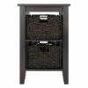 Morris Side Table with Baskets Espresso/Chocolate - Winsome -Side Tables Sales unnamed file 4678