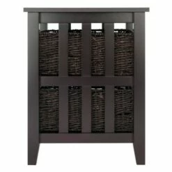 Morris Side Table with Baskets Espresso/Chocolate - Winsome -Side Tables Sales unnamed file 4679