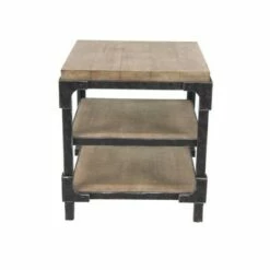 Olivia & May Industrial 3 Tier Side Table Brown - Olivia & May 11 Olivia & May Industrial 3 Tier Side Table Brown - Olivia & May -Side Tables Sales unnamed file 4694