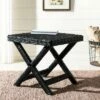 Wicker X Side Table - Safavieh Black