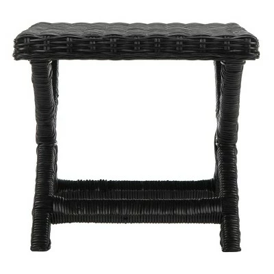 Wicker X Side Table - Safavieh Black 9 Wicker X Side Table - Safavieh Black - Image 7