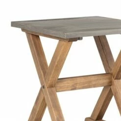 Xavier Farmhouse Trestle Leg Distressed Side Table - Saracina Home Gray/brown -Side Tables Sales unnamed file 4738