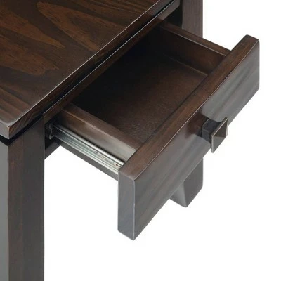14" Essex Narrow Side Table Mahogany Brown - WyndenHall 4 14" Essex Narrow Side Table Mahogany Brown - WyndenHall - Image 2