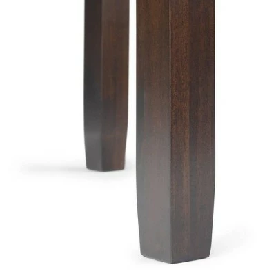 14" Essex Narrow Side Table Mahogany Brown - WyndenHall 5 14" Essex Narrow Side Table Mahogany Brown - WyndenHall - Image 3