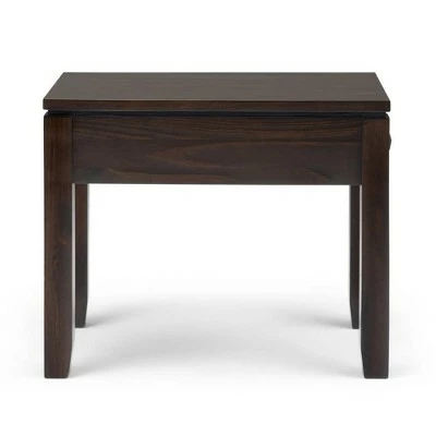 14" Essex Narrow Side Table Mahogany Brown - WyndenHall 8 14" Essex Narrow Side Table Mahogany Brown - WyndenHall - Image 6