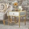 Siryen Modern Side Table Mirrored Gold - Christopher Knight Home -Side Tables Sales unnamed file 4786