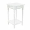 Olivia & May Wooden Square Side Table White - Olivia & May -Side Tables Sales unnamed file 4789