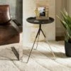 Lark Tri Leg Contemporary Glam Side Table Matte Black - Safavieh -Side Tables Sales unnamed file 4798