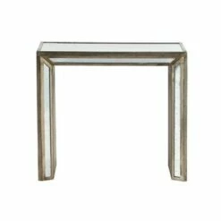 A&B Home Set of 2 Waverly Mirrored Nested Side Tables Mirrored/Brown - A&B Home -Side Tables Sales unnamed file 48