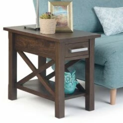 14" Waterloo Narrow Side Table - Wyndenhall Distressed Gray