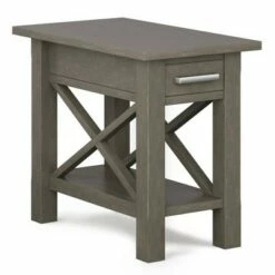 14" Waterloo Narrow Side Table - Wyndenhall Distressed Gray -Side Tables Sales unnamed file 4811