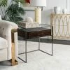 Caelan Glass Side Table Dark Brown - Safavieh 2 Caelan Glass Side Table Dark Brown - Safavieh -Side Tables Sales unnamed file 4889