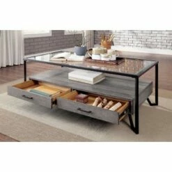 2pc Citadel Coffee Table Set Gray - miBasics -Side Tables Sales unnamed file 492