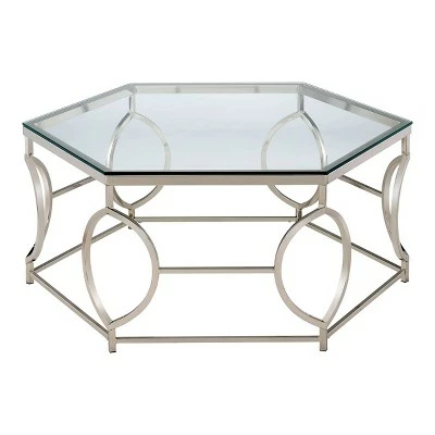 2pc Elise Occasional Table Set Chrome - HOMES: Inside + Out 5 2pc Elise Occasional Table Set Chrome - HOMES: Inside + Out - Image 3