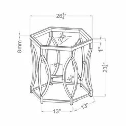 2pc Elise Occasional Table Set Chrome - HOMES: Inside + Out 10 2pc Elise Occasional Table Set Chrome - HOMES: Inside + Out -Side Tables Sales unnamed file 496
