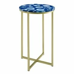 Vivian Glam X Leg Round Side Table - Saracina Home Faux Marble Gray/gold 16 Vivian Glam X Leg Round Side Table - Saracina Home Faux Marble Gray/gold -Side Tables Sales unnamed file 4989