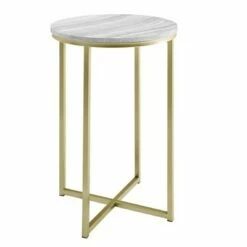 Vivian Glam X Leg Round Side Table - Saracina Home Faux Marble Gray/gold 17 Vivian Glam X Leg Round Side Table - Saracina Home Faux Marble Gray/gold -Side Tables Sales unnamed file 4990