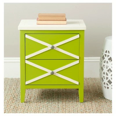 Side Table with Drawers - Safavieh Lime Green 7 Side Table with Drawers - Safavieh Lime Green - Image 5