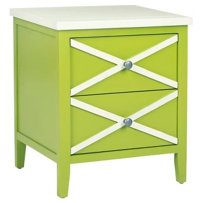 Side Table with Drawers - Safavieh Lime Green 10 Side Table with Drawers - Safavieh Lime Green - Image 8