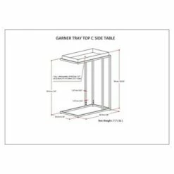 18" Morton Tray Top C Side Table Black - WyndenHall 15 18" Morton Tray Top C Side Table Black - WyndenHall -Side Tables Sales unnamed file 5015