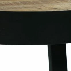 Mirics Modern Industrial Handcrafted Mango Wood Side Table Natural/Black - Christopher Knight Home -Side Tables Sales unnamed file 5023