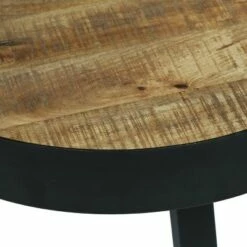 Mirics Modern Industrial Handcrafted Mango Wood Side Table Natural/Black - Christopher Knight Home -Side Tables Sales unnamed file 5024