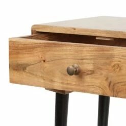 Uvalda Handcrafted Mid-Century Modern Wooden Side Table with Drawer Natural/Black - Christopher Knight Home 11 Uvalda Handcrafted Mid-Century Modern Wooden Side Table with Drawer Natural/Black - Christopher Knight Home -Side Tables Sales unnamed file 5058