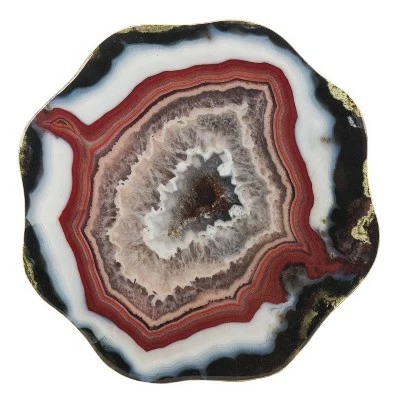 Celeste Faux Agate Side Table - Safavieh Multi Blue & Maroon/gold 6 Celeste Faux Agate Side Table - Safavieh Multi Blue & Maroon/gold - Image 4