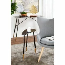 Olivia & May Mid-Century Side Table Black - Olivia & May