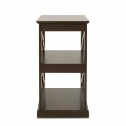Vernon Contemporary 2 Shelf Side Table Dark Walnut - Christopher Knight Home -Side Tables Sales unnamed file 5155