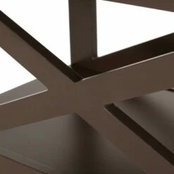 Vernon Contemporary 2 Shelf Side Table Dark Walnut - Christopher Knight Home -Side Tables Sales unnamed file 5158