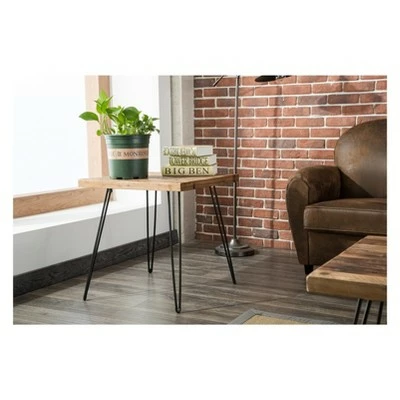 3pc East Foldable Table Set Brown - Crawford & Burke 5 3pc East Foldable Table Set Brown - Crawford & Burke - Image 3