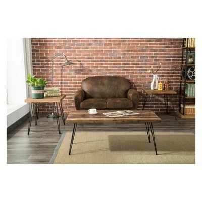 3pc East Foldable Table Set Brown - Crawford & Burke 7 3pc East Foldable Table Set Brown - Crawford & Burke - Image 5