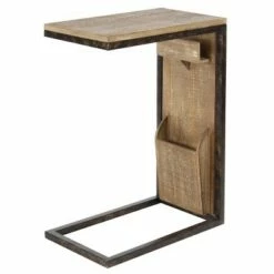 Olivia & May Rustic Side Table Brown - Olivia & May