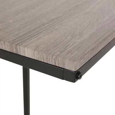 Winfough Modern Industrial C Shaped Side Table Gray/Black - Christopher Knight Home 9 Winfough Modern Industrial C Shaped Side Table Gray/Black - Christopher Knight Home - Image 7