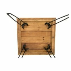 3pc East Foldable Table Set Brown - Crawford & Burke 24 3pc East Foldable Table Set Brown - Crawford & Burke -Side Tables Sales unnamed file 523