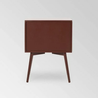 Burnett Mid Century Modern Side Table Brown - Christopher Knight Home 5 Burnett Mid Century Modern Side Table Brown - Christopher Knight Home - Image 3