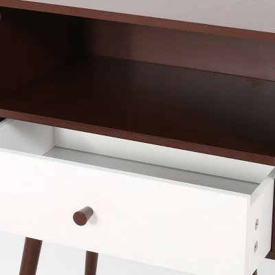 Burnett Mid Century Modern Side Table Brown - Christopher Knight Home 6 Burnett Mid Century Modern Side Table Brown - Christopher Knight Home - Image 4