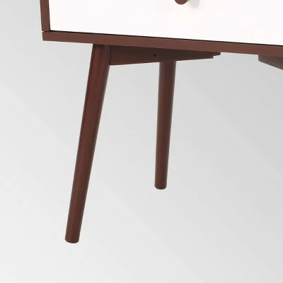 Burnett Mid Century Modern Side Table Brown - Christopher Knight Home 7 Burnett Mid Century Modern Side Table Brown - Christopher Knight Home - Image 5