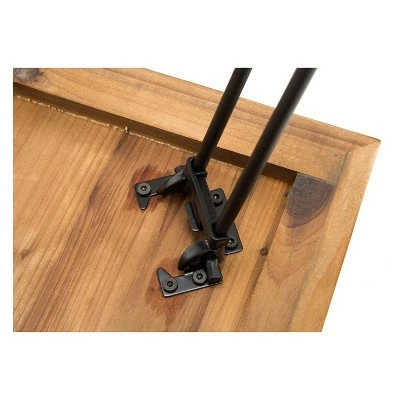 3pc East Foldable Table Set Brown - Crawford & Burke 13 3pc East Foldable Table Set Brown - Crawford & Burke - Image 11