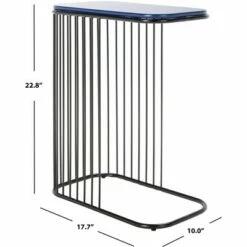 Stafford Side Table - Blue/Black - Safavieh -Side Tables Sales unnamed file 5242