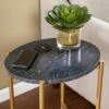 Vonceach Side Table with Wireless Charging Station Gold - Aiden Lane -Side Tables Sales unnamed file 5252
