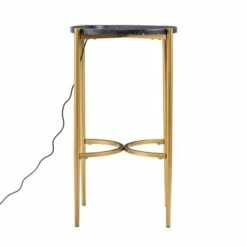Vonceach Side Table with Wireless Charging Station Gold - Aiden Lane -Side Tables Sales unnamed file 5255