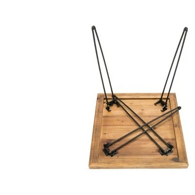 3pc East Foldable Table Set Brown - Crawford & Burke 15 3pc East Foldable Table Set Brown - Crawford & Burke - Image 13