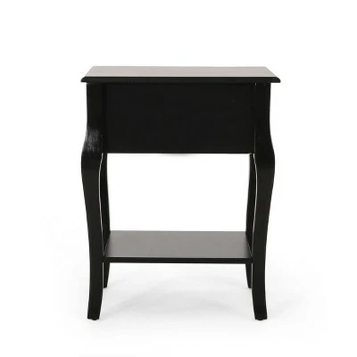 Bogue Traditional Wooden Side Table with Drawer - Christopher Knight Home White 8 Bogue Traditional Wooden Side Table with Drawer - Christopher Knight Home White - Image 6