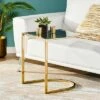 Biorn Modern Glam Handcrafted Glass Top C Shaped Side Table Black/Brass - Christopher Knight Home 1 Biorn Modern Glam Handcrafted Glass Top C Shaped Side Table Black/Brass - Christopher Knight Home -Side Tables Sales unnamed file 5287