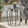 Wiers Modern Industrial Handcrafted Mango Wood Side Table Gray/Black - Christopher Knight Home -Side Tables Sales unnamed file 5295