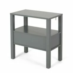 Timber Contemporary Wooden Side Table with Drawer - Christopher Knight Home Dark Walnut -Side Tables Sales unnamed file 5311