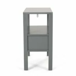 Timber Contemporary Wooden Side Table with Drawer - Christopher Knight Home Dark Walnut -Side Tables Sales unnamed file 5314